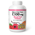 Natural Factors Vitamin C Natural Fruit Chew - Four Mixed Fruit - 500 mg - 180 Chewable Wafers