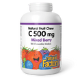 Natural Factors Vitamin C Natural Fruit Chew - Mixed Berry - 500 mg - 180 Chewable Wafers