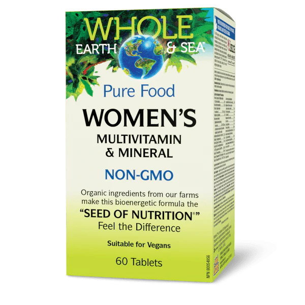 Natural Factors Women's Multivitamin & Mineral, Whole Earth & Sea - 60 Tablets