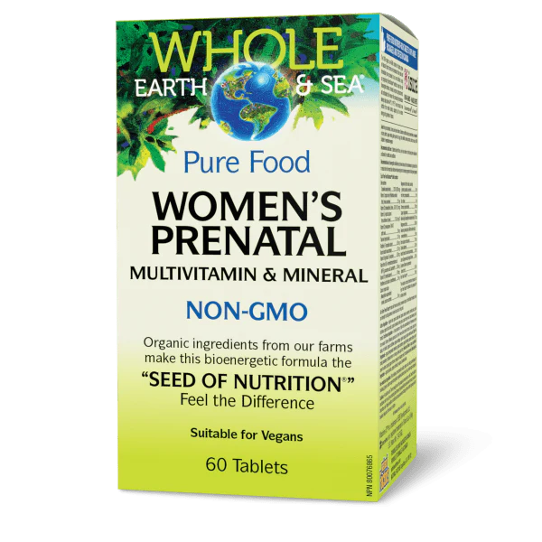 Natural Factors Women's Prenatal Multivitamin & Mineral, Whole Earth & Sea - 60 Tabs