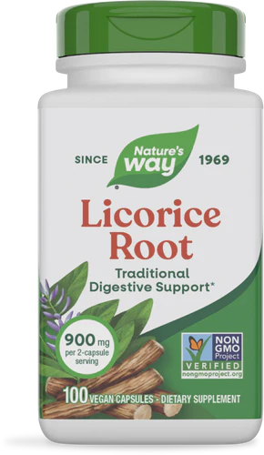 Nature's Way Licorice Root - 100 Capsules