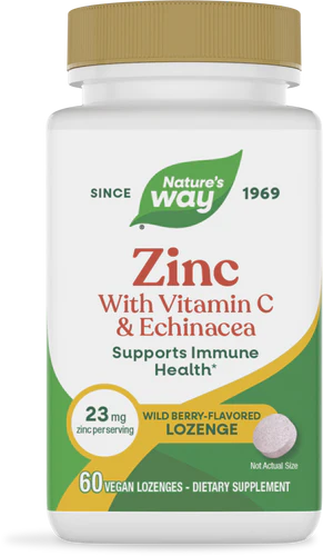 Nature's Way Zinc Lozenges - 60 Lozenges