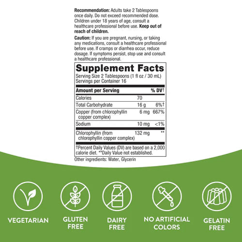 Nature's Way Chlorofresh Liquid Chlorophyll (Unflavored) - 480 mL