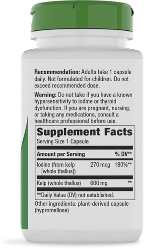 Nature's Way Kelp - 600 mg - 100 Capsules