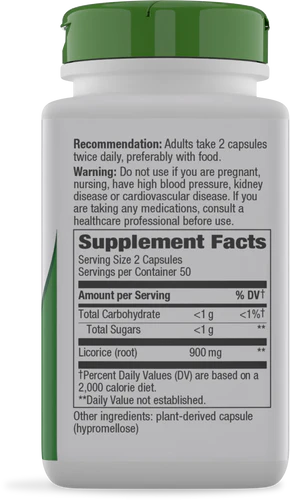 Nature's Way Licorice Root - 100 Capsules