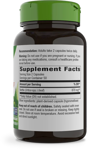 Nature's Way Nettle Leaf - 100 Capsules