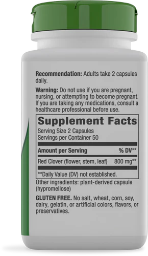Nature's Way Red Clover Blossom Herb - 100 Capsules