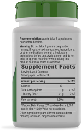 Nature's Way Valerian Root - 180 Capsules
