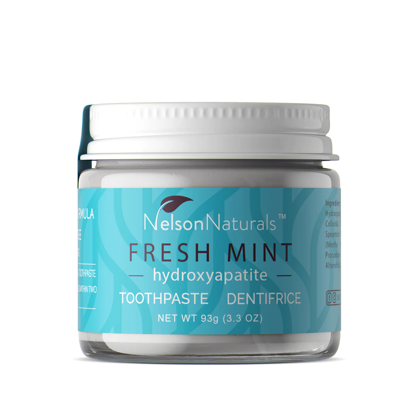 Nelson Naturals Fresh Mint Toothpaste With Hydroxyapatite – 93 g