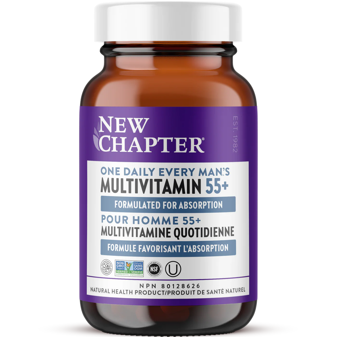 New Chapter Every Man's One Daily 55 + Multivitamin - 60 Tablets