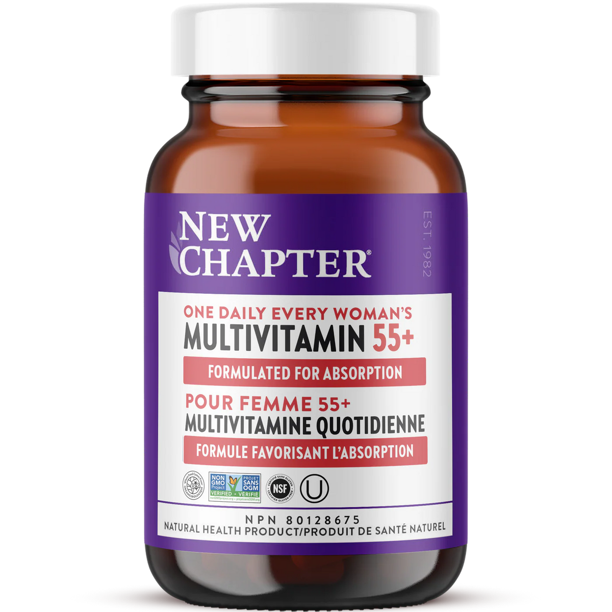 New Chapter Every Woman's One Daily 55 + Multivitamin - 60 Tablets