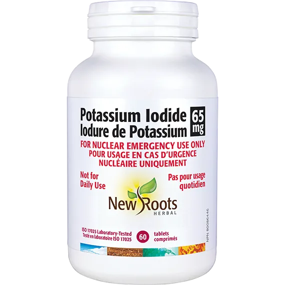 New Roots Potassium Iodide - 65 mg - 60 Tablets