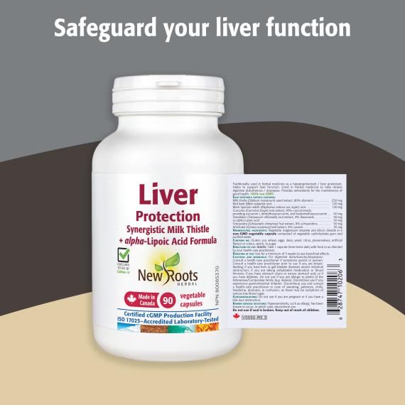 New Roots Liver Protection with Milk Thistle - 90 Capsules
