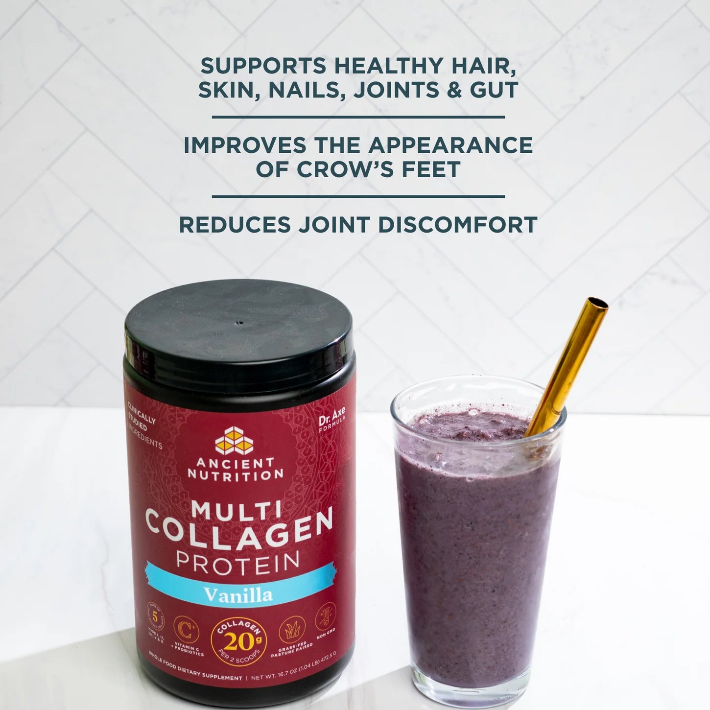 Ancient Nutrition Multi Collagen Protein - Vanilla