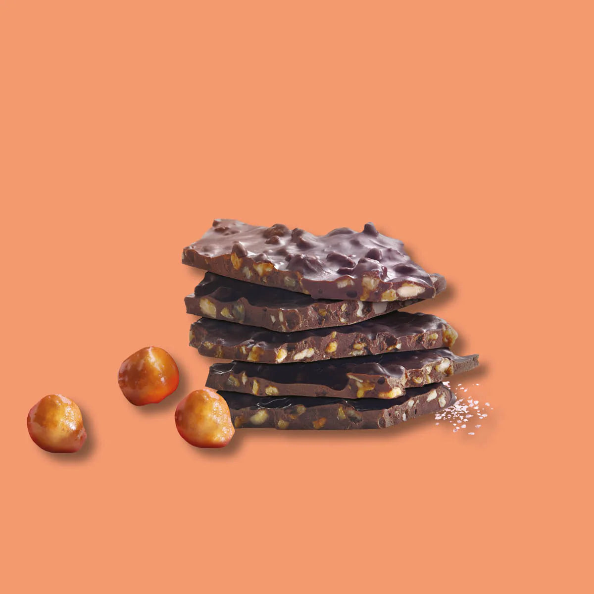 PRANA Carazel Organic 62% Chocolate Bark – 100 g