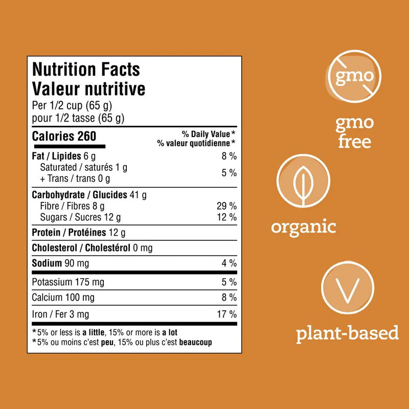 PRANA Organic Overnight Chia Oats with Protein – Maple & Apple – 260 g