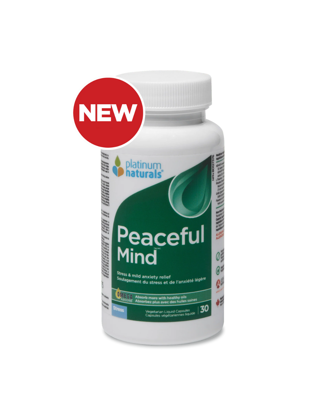 Platinum Naturals Peaceful Mind – 30 Softgels