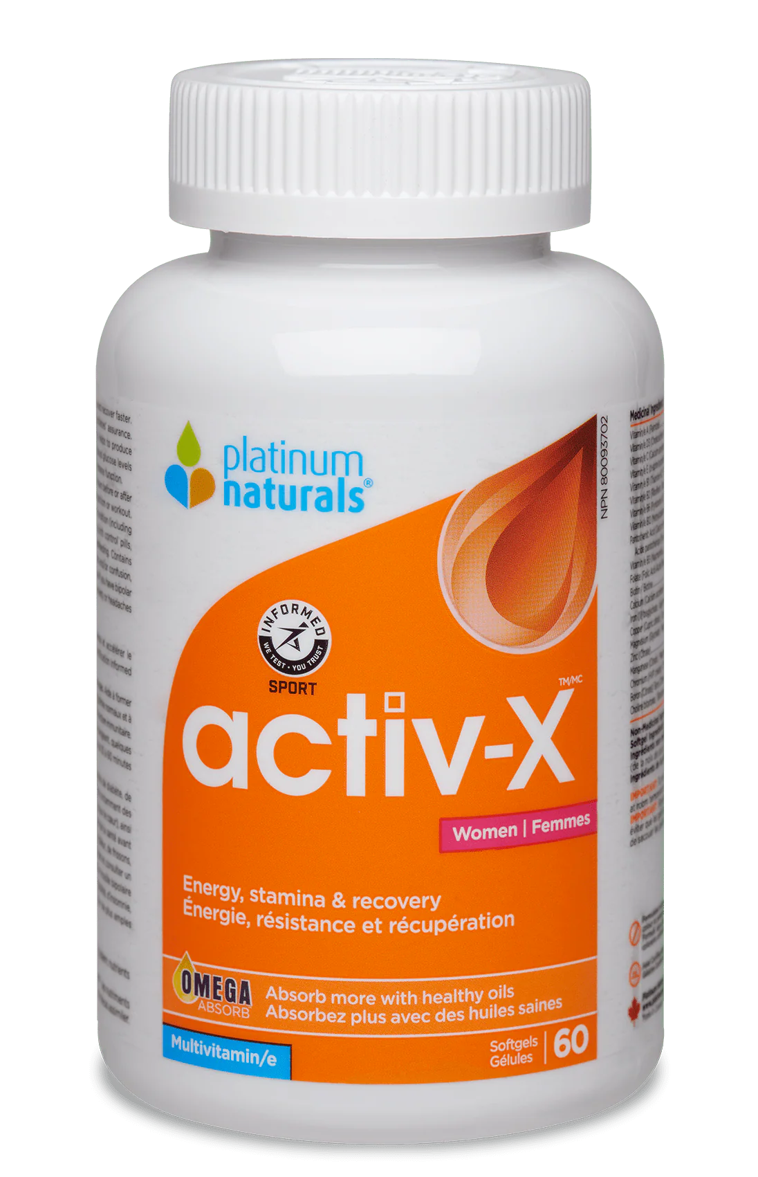 Platinum Naturals Activ - X Women - 60 Capsules