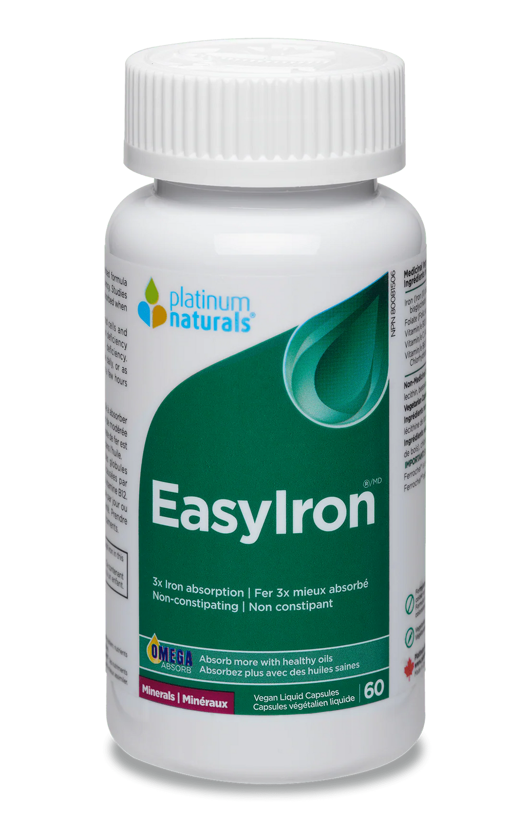Platinum Naturals Easy Iron - 60 Capsules