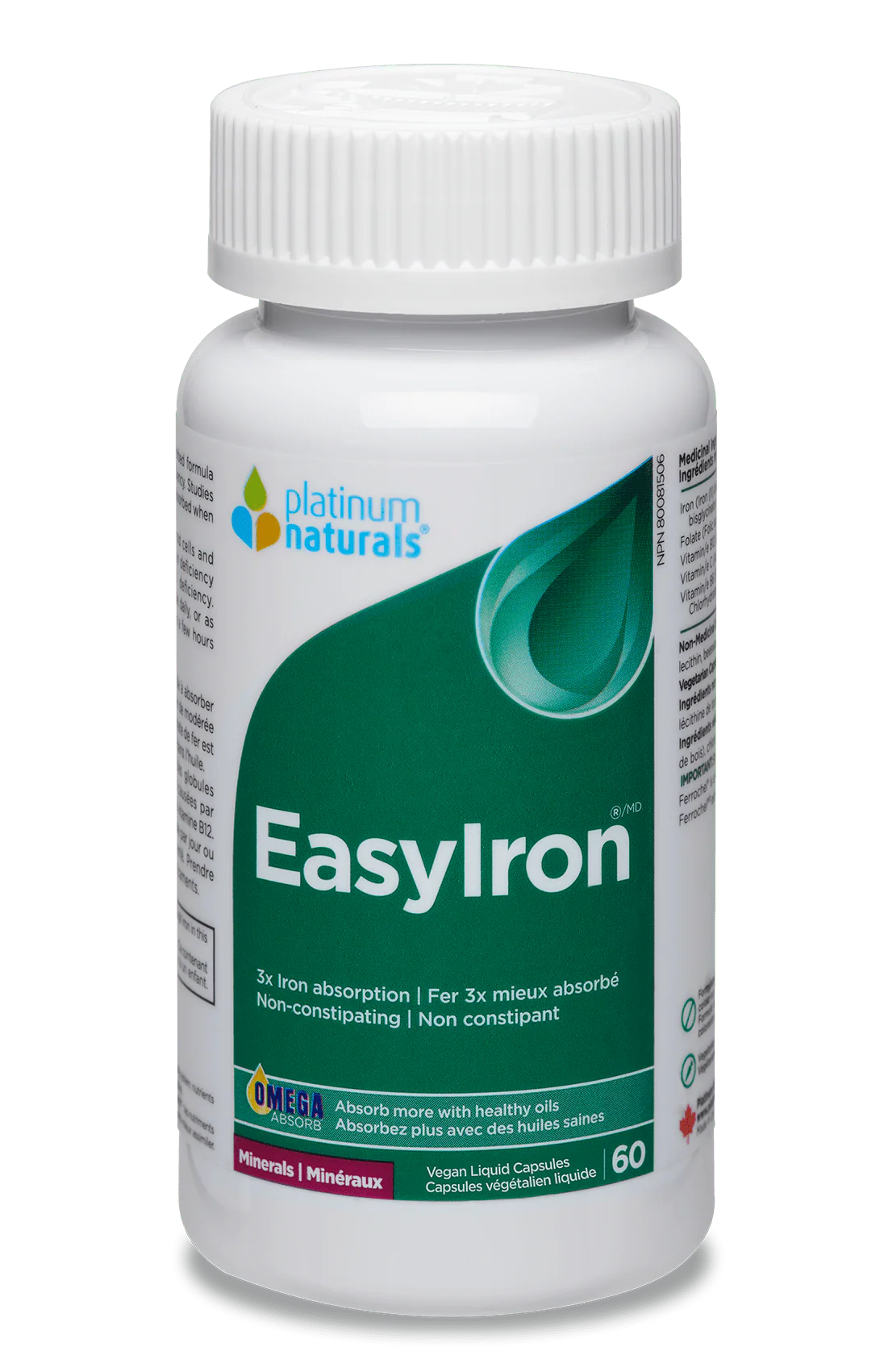 Platinum Naturals Easy Iron - 60 Capsules
