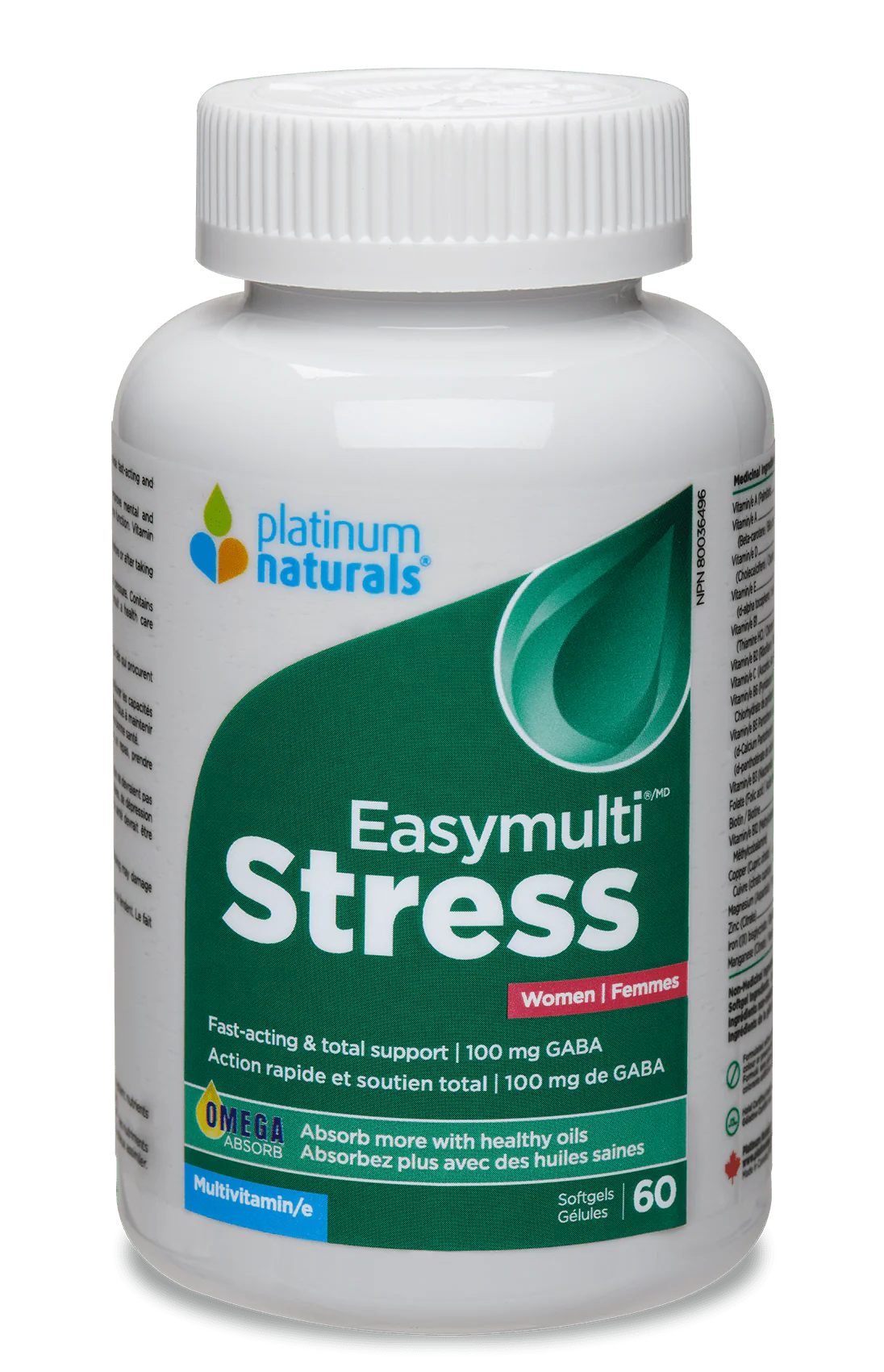 Platinum Naturals Easymulti Stress for Women - 60 Softgels