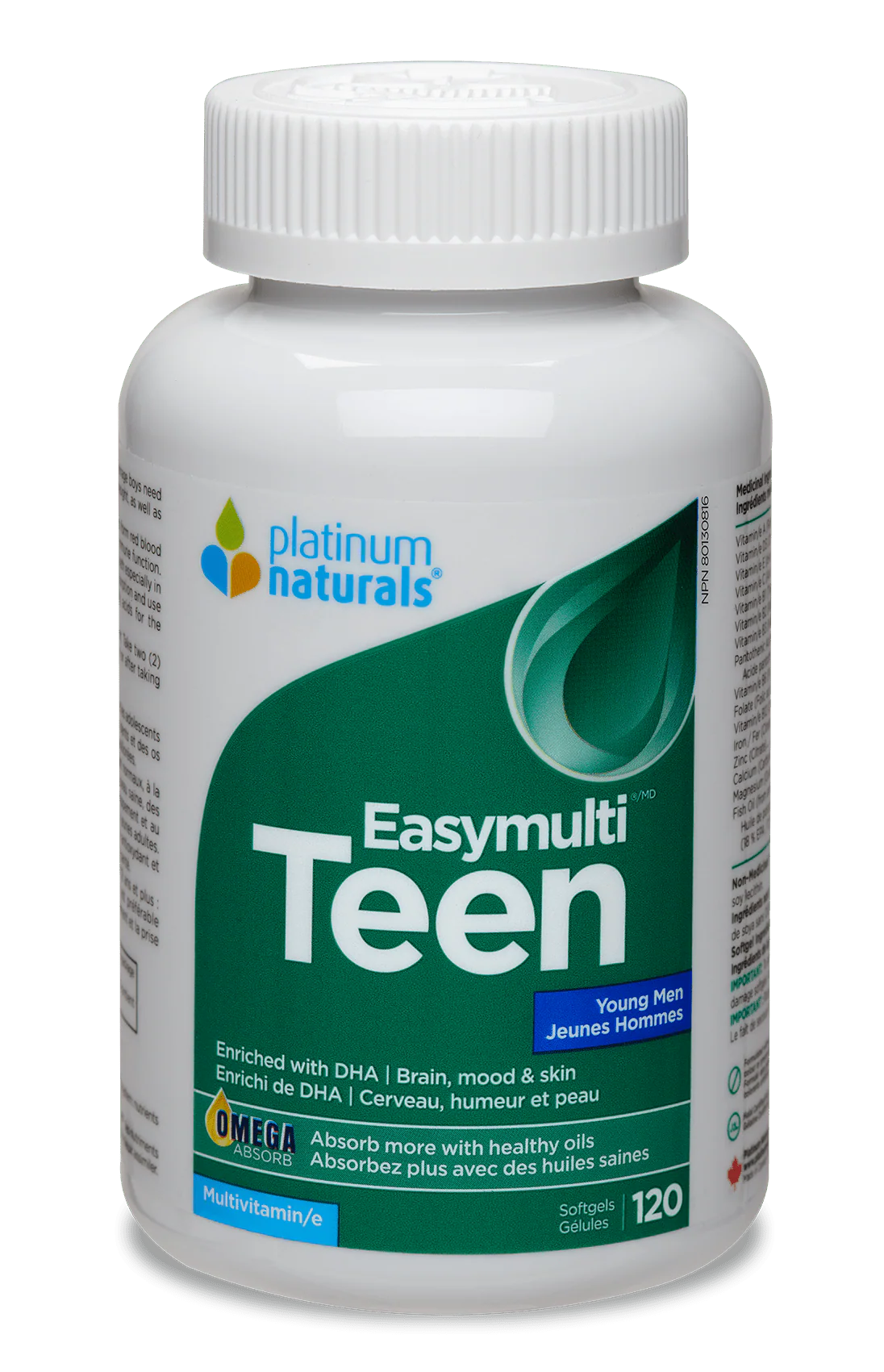 Platinum Naturals Easymulti Teen for Young Men - 60 Softgels