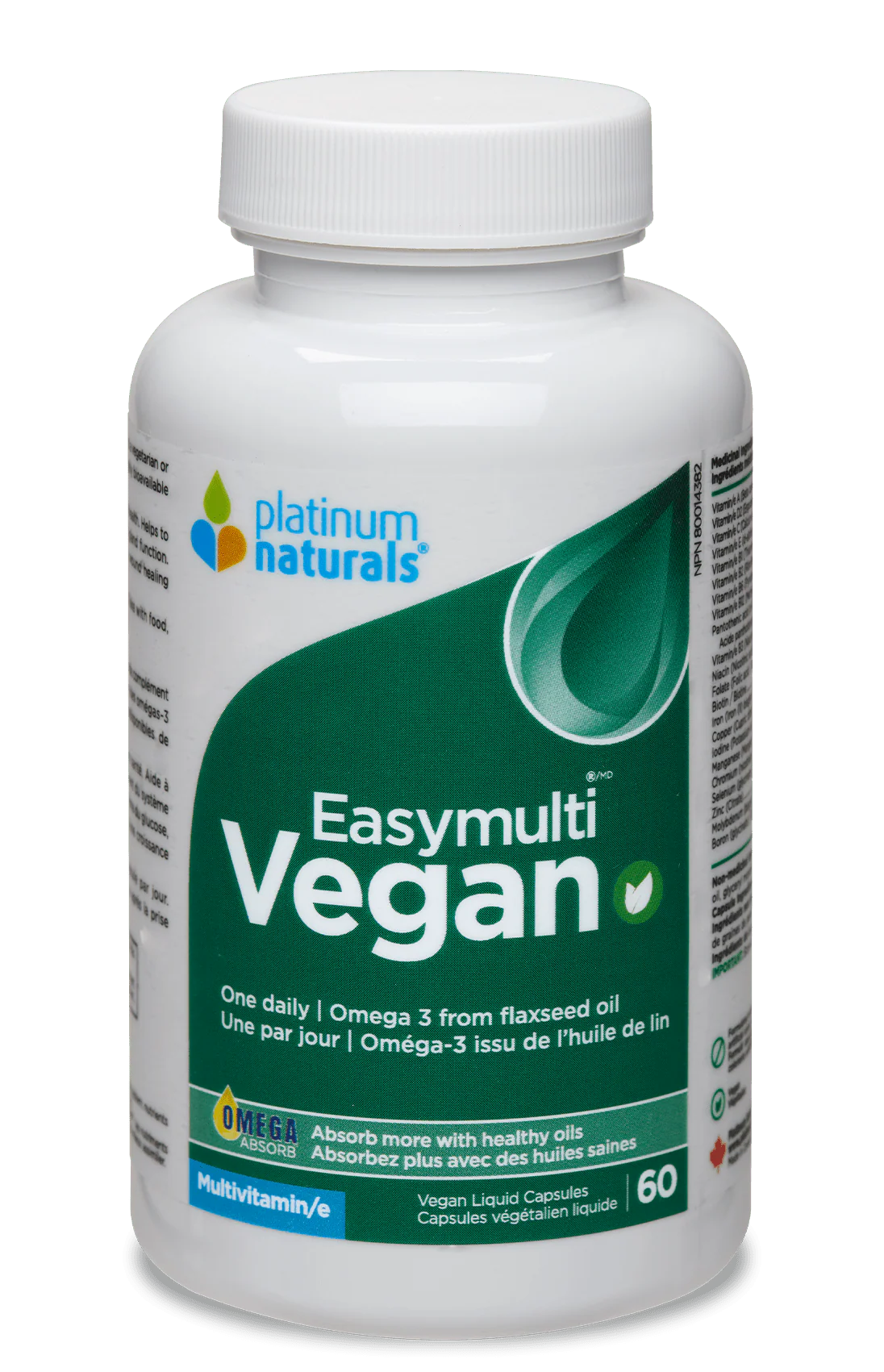 Platinum Naturals Easymulti Vegan - 60 Softgels