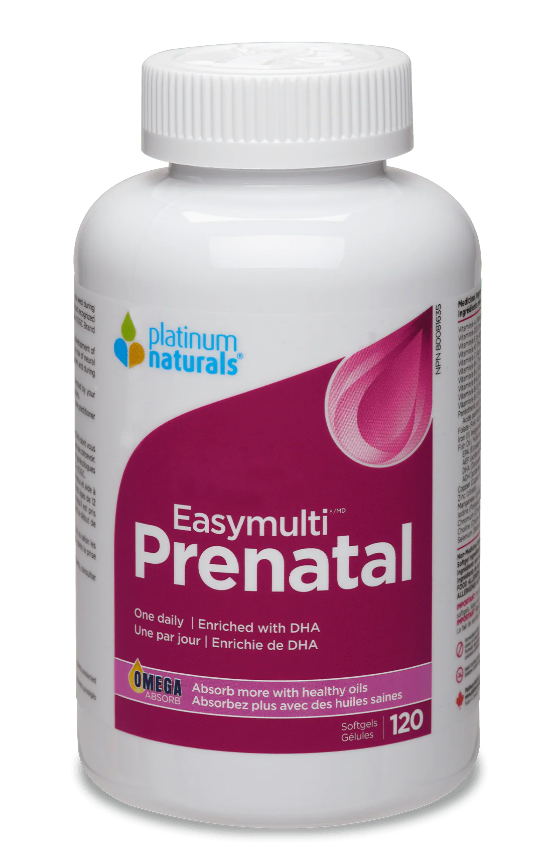 Platinum Naturals Prenatal Easymulti - 120 Softgels