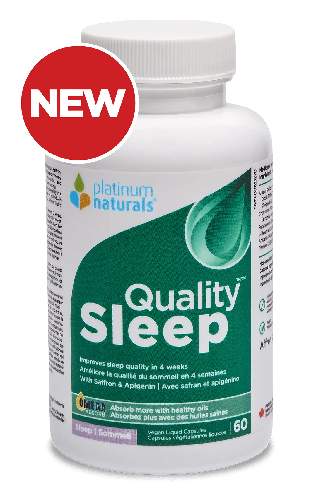 Platinum Naturals Quality Sleep - 60 Liquid Capsules