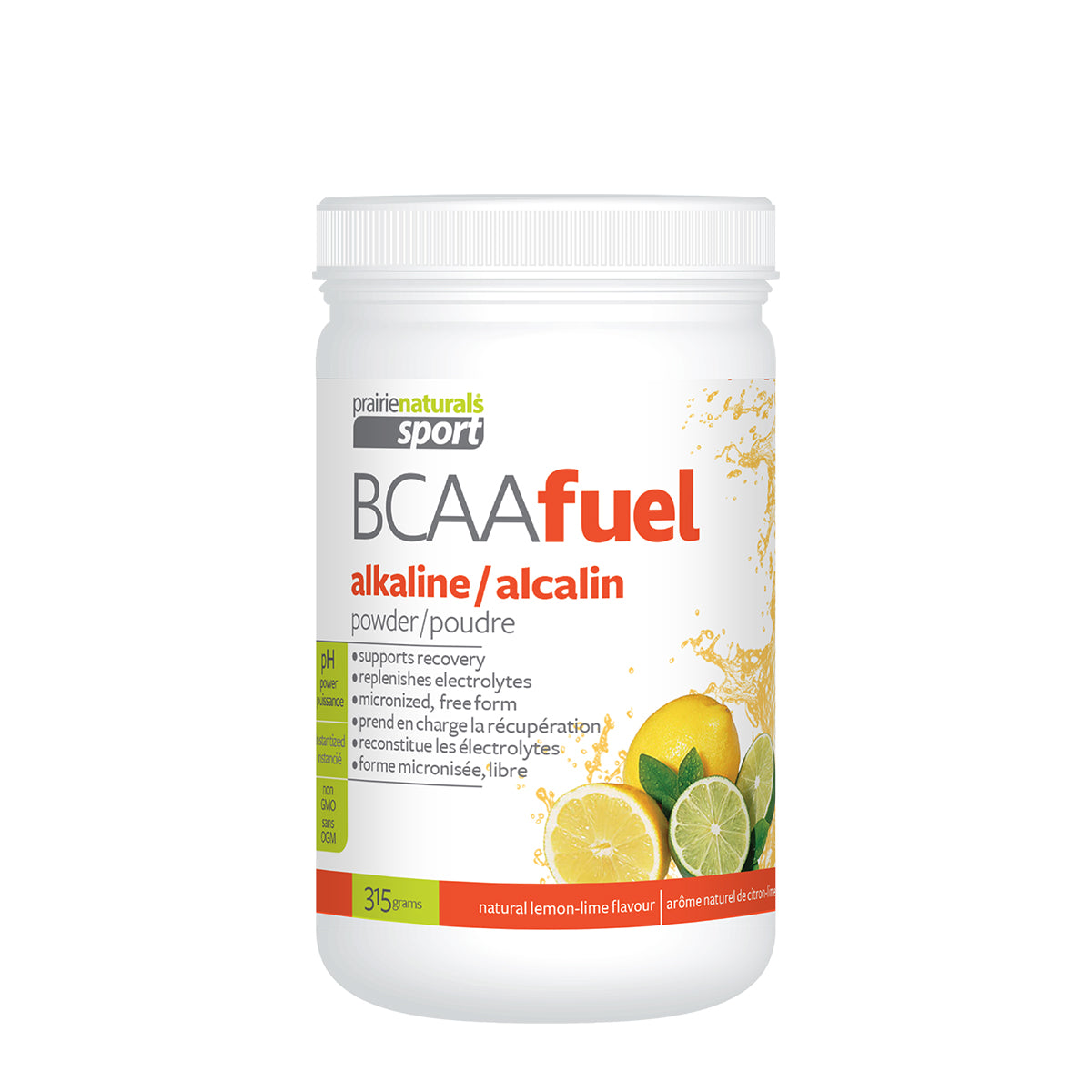 Prairie Naturals Bcaa Fuel Ph Balanced - Lemon Lime Flavour - 315 g