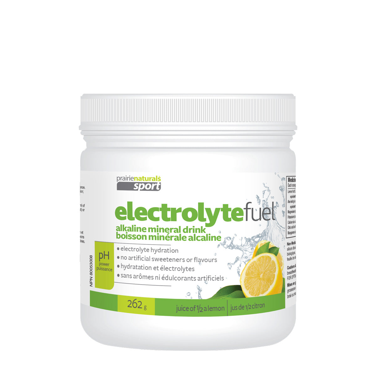 Prairie Naturals Electrolyte Fuel - Lemon - 262 g