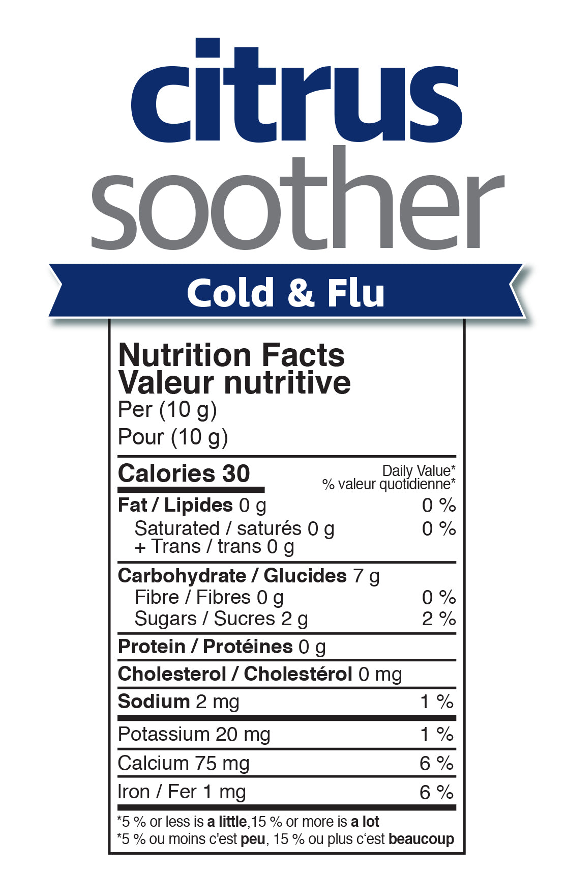 Prairie Naturals Citrus Soother Cold and Flu - 150 g Powder