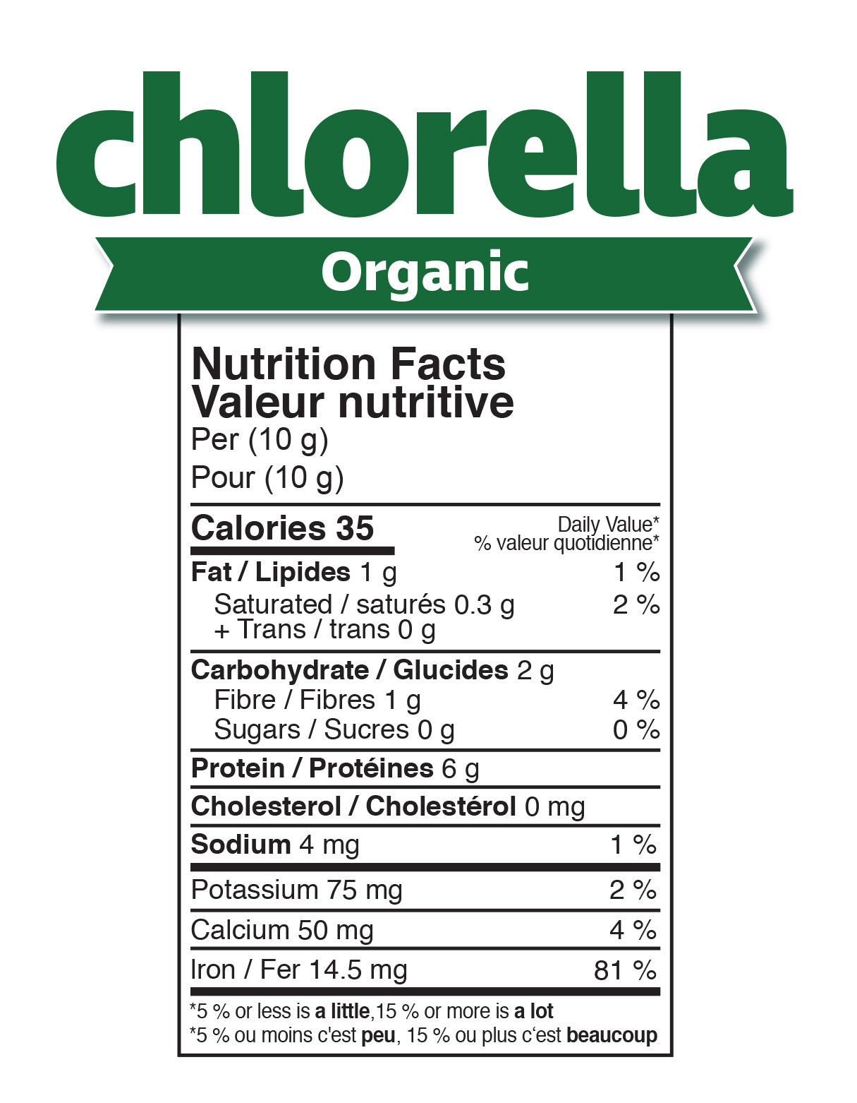Prairie Naturals Organic Chlorella - 500 mg - 180 Tablets