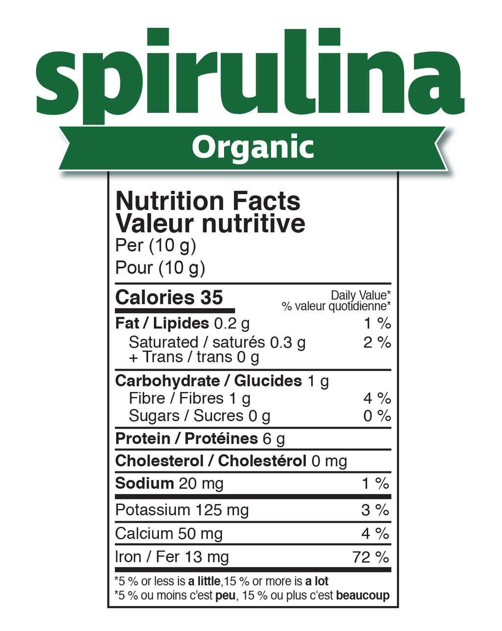 Prairie Naturals Organic Spirulina - 200 g