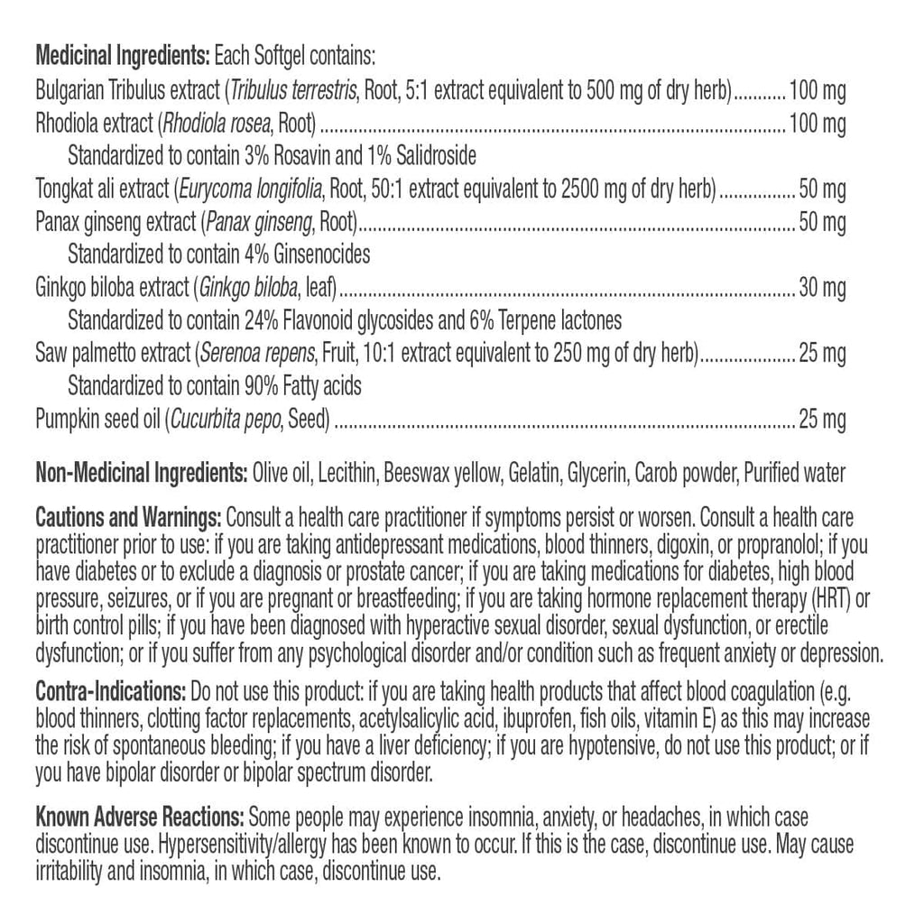 Prairie Naturals Vigor Force - 60 Softgels