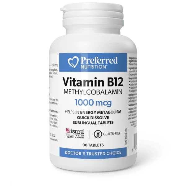 Preferred Nutrition Vitamin B12 Methylcobalamin 1000 mcg - 90 Caps