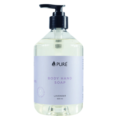 Pure Lavender Body & Hand Soap – 500mL