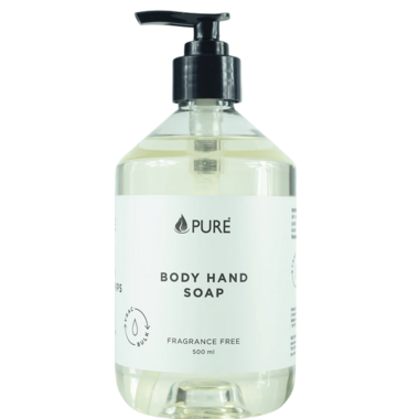 Pure Unscented Body & Hand Soap – 500mL