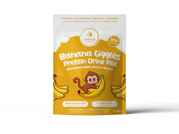 Milkin More Purely Kids Organic Banana Giggles Protein Drink Mix – 425g