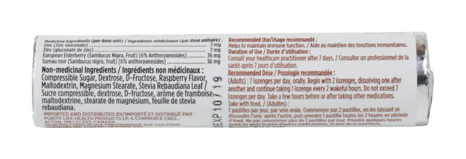 Quantum Health TheraZinc Elderberry Lozenges – 14 Lozenges