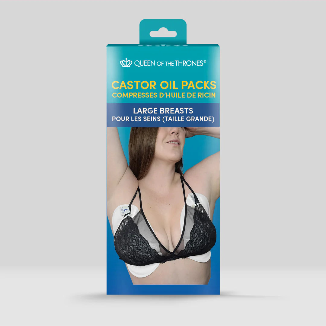 Queen Of The Thrones Breast Castor Oil Packs - Large