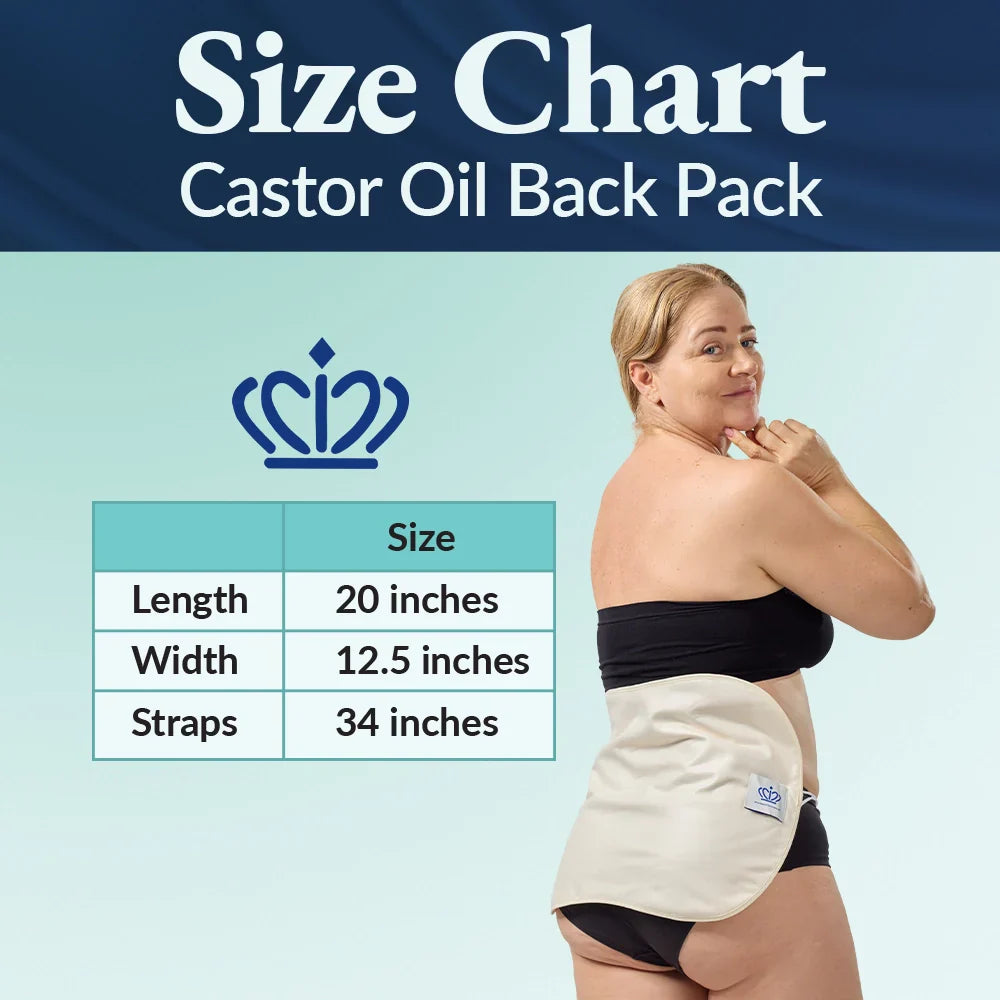 Queen Of The Thrones Back & Abdomen Castor Oil Pack