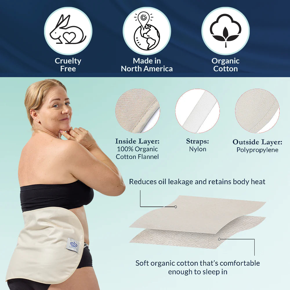 Queen Of The Thrones Back & Abdomen Castor Oil Pack