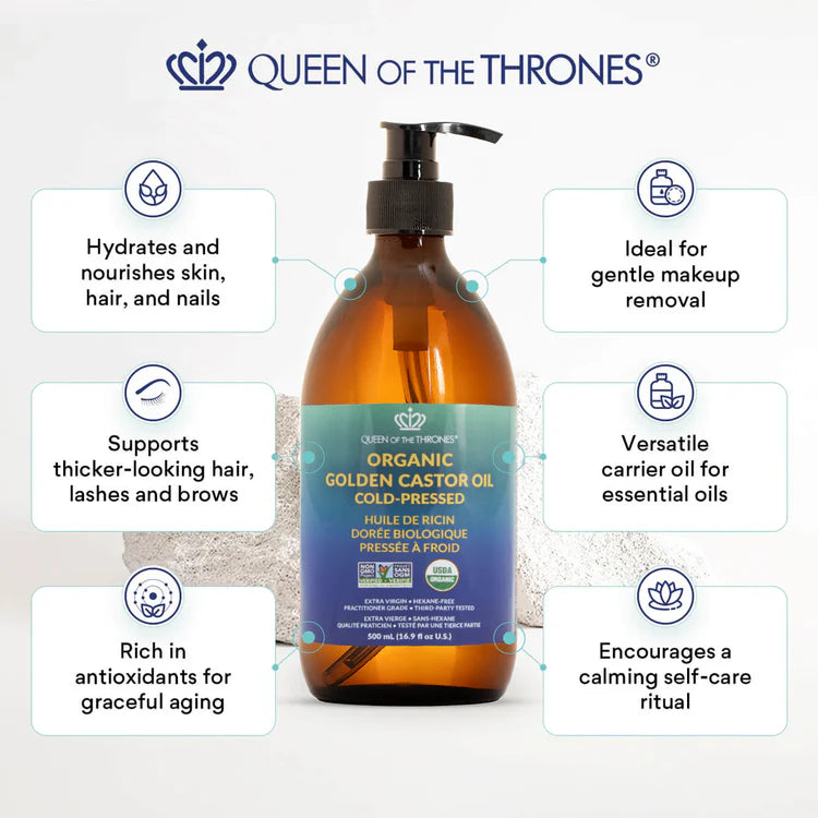 Queen Of The Thrones Organic Castor Oil – 500 mL