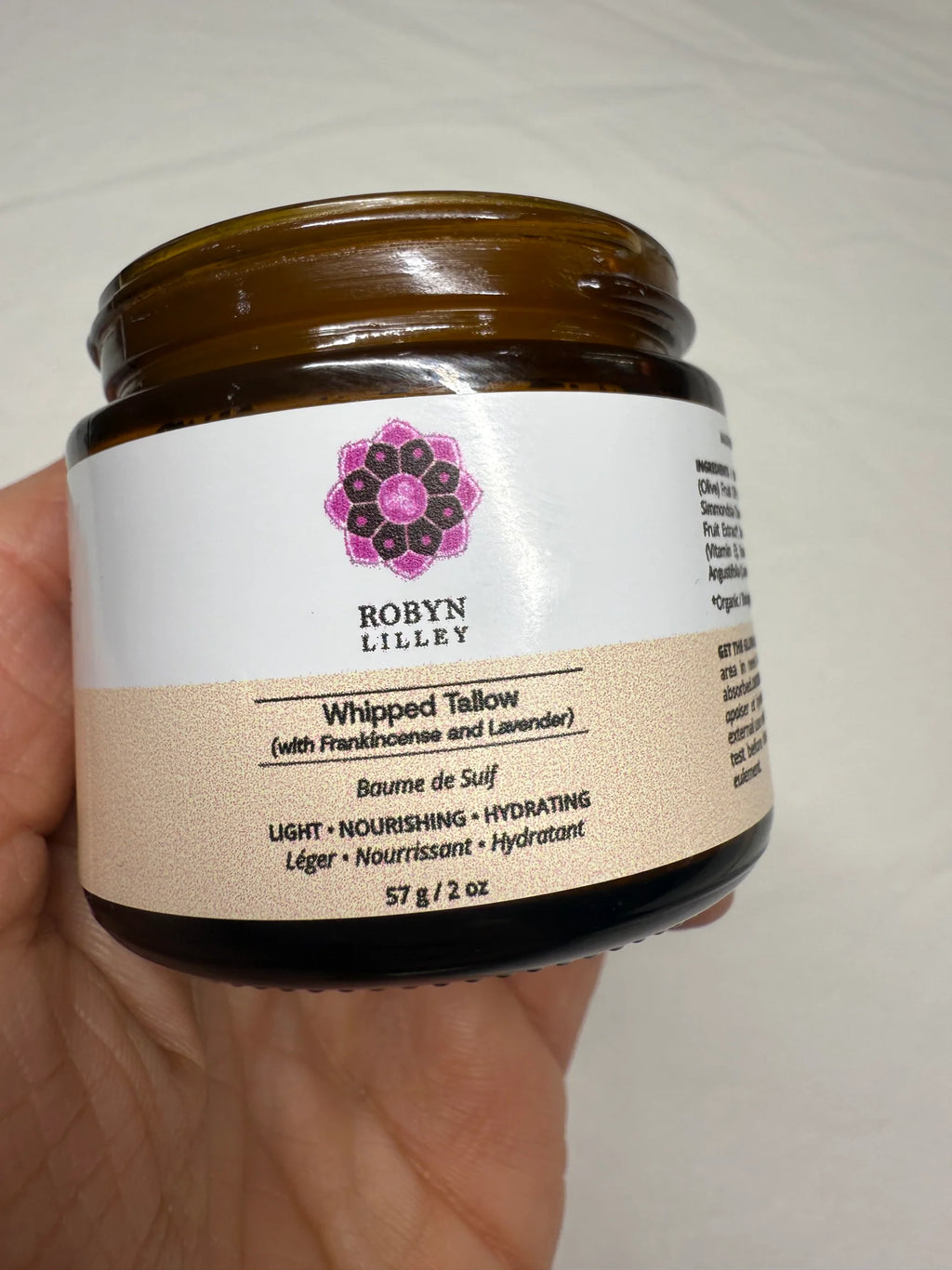 Robyn Lilley Whipped Tallow (Scented With Frankincense & Lavender) – 2 oz