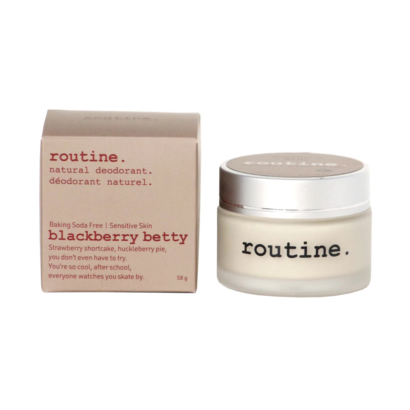 Routine Blackberry Betty Baking Soda Free Natural Deodorant – 58 g