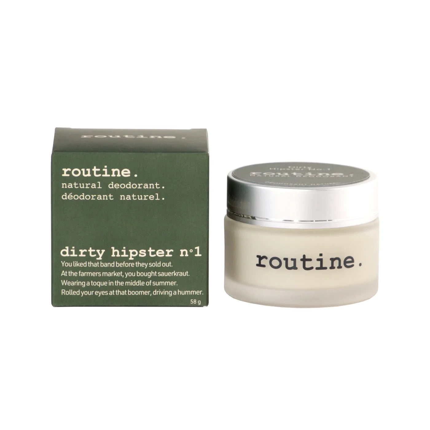 Routine Dirty Hipster No. 1 Natural Deodorant – 58 g