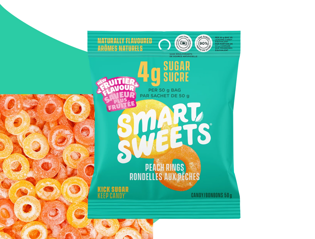 SmartSweets Peach Rings – 50 g