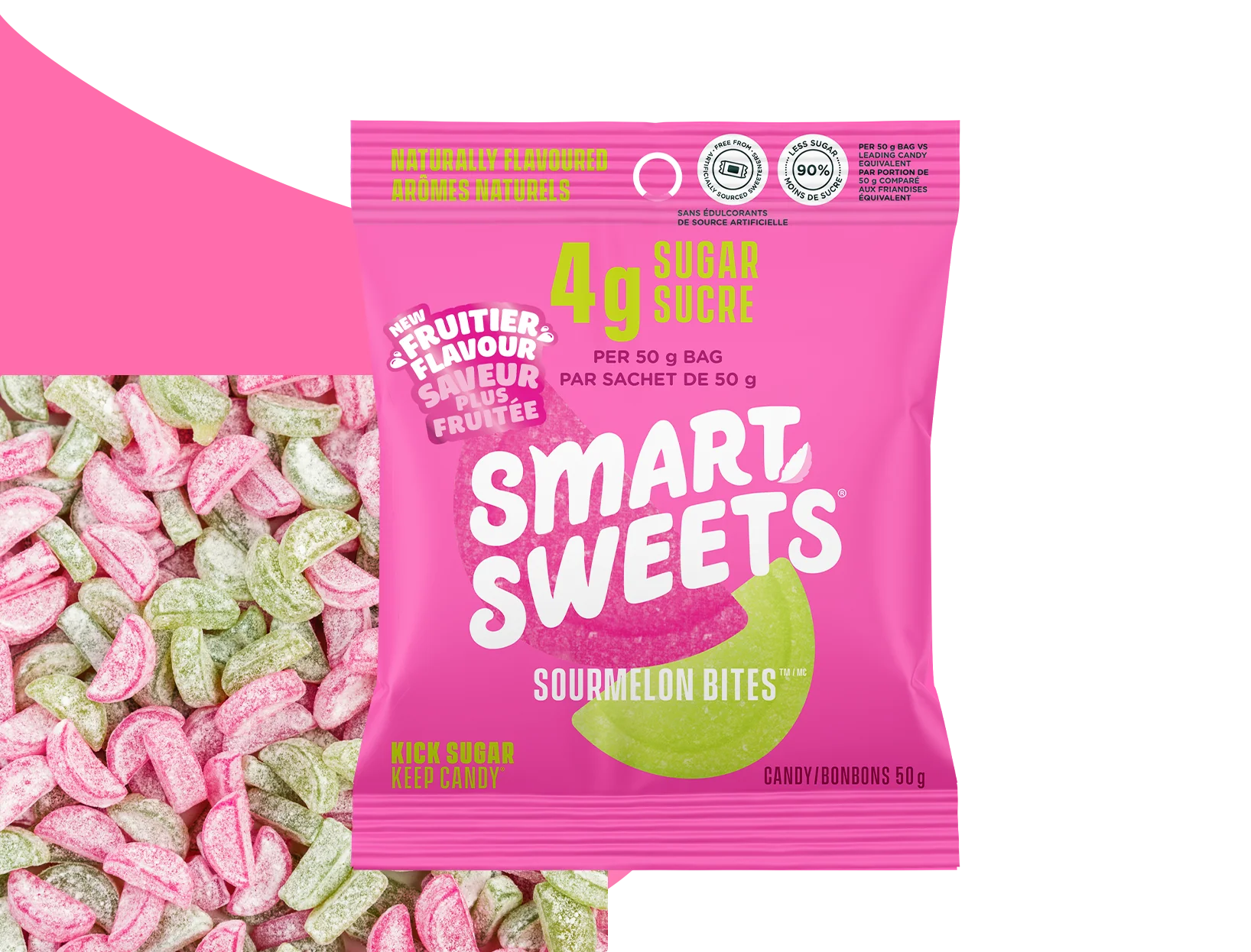 SmartSweets Sourmelon Bites – 50 g