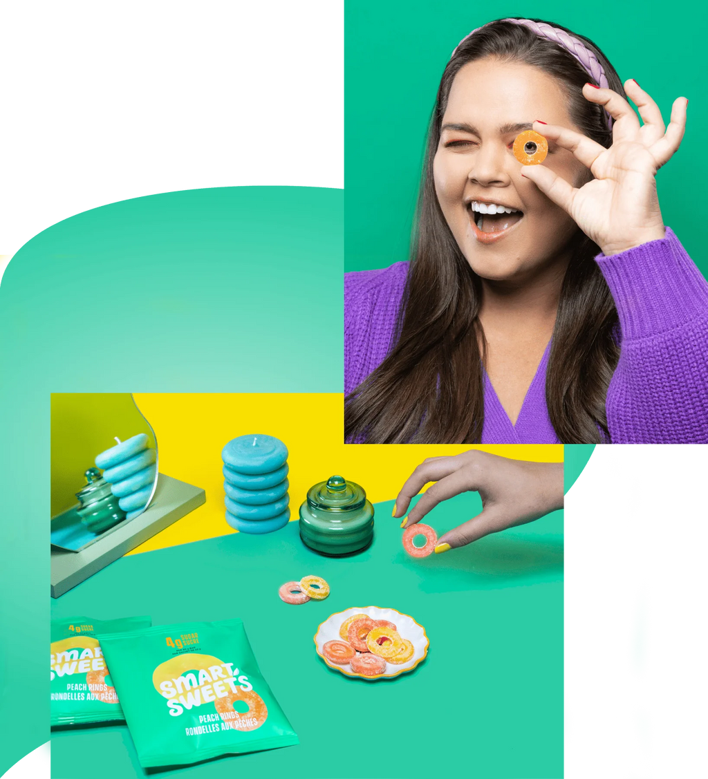 SmartSweets Peach Rings – 50 g